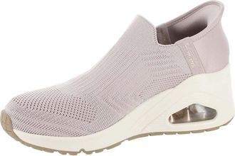 Skechers Womens The Triple Wedge - Clariti Hands Free Slip-ins, Blush Knit, 7 UK