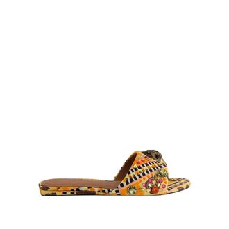 Kurt Geiger Sliders, female, Yellow, Size: 10 US Kensington Flat Sandal