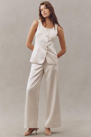 endless rose Satin Wide-Leg Pants