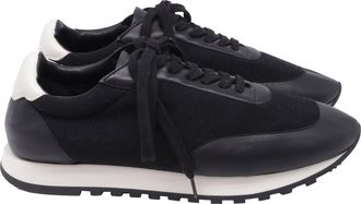 The Row Owen Sneakers in Black Leather