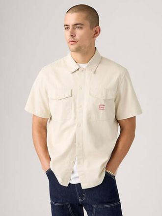 Levi's Short Sleeve Worker Shirt - Mens - XL - Grey