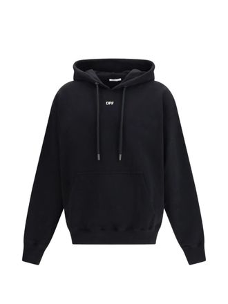 Off-white Black New Off Stamp Cotton Skate Hoodie