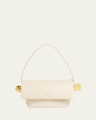 Jacquemus Le Rond Carre Leather Shoulder Bag