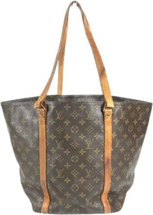 Louis Vuitton Pre-owned Tote Bags, male, Brown, Size: ONE SIZE Pre-owned Sac Shopping Tote