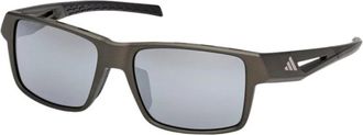 adidas Kleon Sp 0125 97C Zonnebril - Heren - Zonnebrillen - Grijs - 55 MM - Accessoires