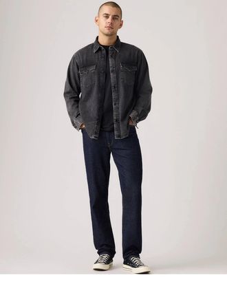 Levi's Mens Levis Premium 541 Jeans Mid Knight Rinse Athletic Tapered Leg DDR2874