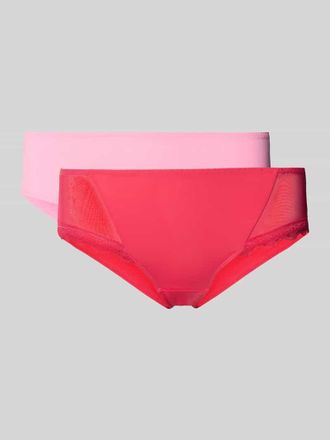 Dorina Slips im 2er-Pack mit Spitze Modell JANA in Pink, Gr&ouml;&szlig;e XXL