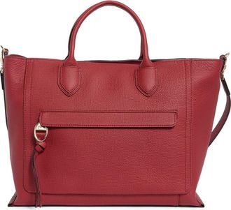 Longchamp Mailbox Brief Leather Tote Bag in Red at Nordstrom Rack