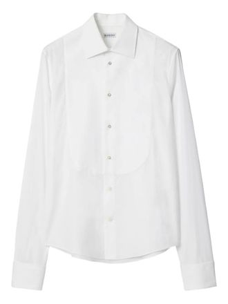 Burberry bib-cotton shirt - White