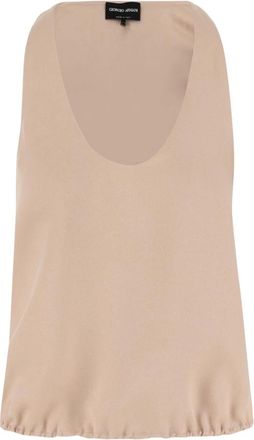 Giorgio Armani Stijlvolle 4Shcc 09B T04Sju 4Fs - Dames - Tops zonder mouwen - Roze - M - Tops