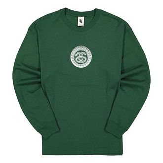 Nike x Stussy Crossover Logo Round Neck Pullover Sweatshirt Green DD3344-341