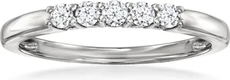 Ross-Simons Lab-Grown Diamond 5-Stone Ring in Sterling Silver