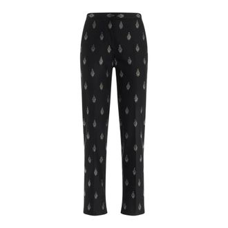 Genny Pantaloni slim fit - - Trousers - Donna - Nero - M
