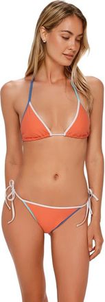 Swim Systems Trisha Triangle Bikini Swimsuit Top in Persimmon at Nordstrom, Size 3X-Large