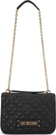 Love Moschino Schoudertas met ketting - Dames - Schoudertassen - Zwart - ONE Size - Polyester - Tassen