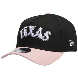 New Era Womens Texas Rangers Rangers 9Forty A-Frame Cap - Adult Black/Pink