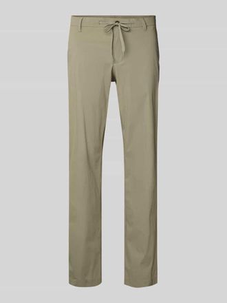 Selected Slim Fit Hose mit Tunnelzug Modell LERO in Schilf, Gr&ouml;&szlig;e S