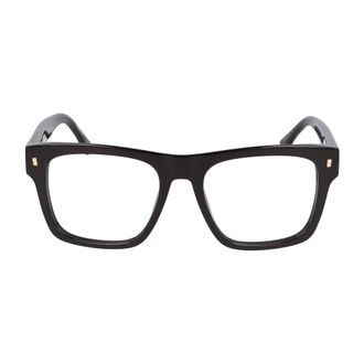 Dsquared2 Glasses, unisex, Black, Size: 53 MM Square Frame Eyeglasses D2 0037