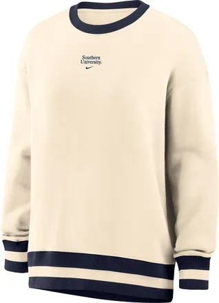 Nike Womens College (Southern University and A&M) Phoenix Fleece Oversized Sweatshirt in Brown | ZW040HSUAM26-NAN