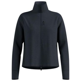 Odlo Mid Layer 1/2 Zip Grid Fleece Fleecejacke f&uuml;r Damen | schwarz/blau