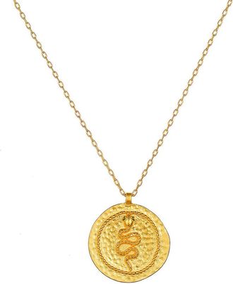 Satya Jewelry Eternal Energy Snake Coin Necklace