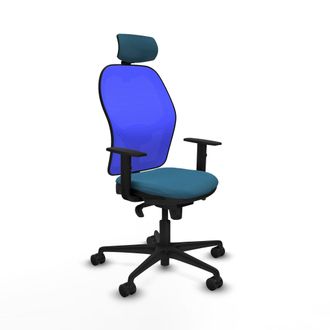 Piqueras y Crespo Silla De Oficina Con Cabecero Piqueras Y Crespo 1d036n2 Azul Verde Petr&oacute;leo