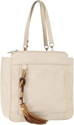 Chlo&eacute; Pre-owned Tote Bags, female, White, Size: ONE SIZE Pre-owned Tote Bag