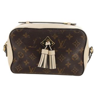 Louis Vuitton Saintonge Monogram Canvas With Leather Brown Canvas Handbag (Pre-Owned)