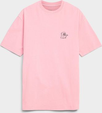 Djab Mens Fun embroidery faded T-shirt Regular fit