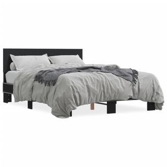 Berkfield Home Bed Frame without Mattress Black 120x200 cm | Size: Small Double