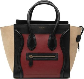 Celine Pre-owned Celine Micro Tricolor Leather Luggage Tote Ladies YJHWBJQHJKBLU57K