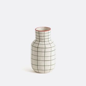 La Redoute Interieurs Vaas in keramiek met ruiten H18,7 cm, Neios
