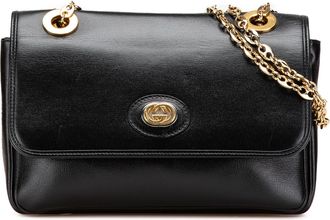 Gucci Pre-owned Womens Chain Shoulder Bag - Black Leather - One Size