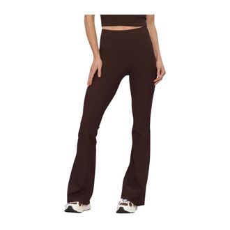 Bj&ouml;rn Borg Studio Ribbed Flare Tights Regular - Dames - Broeken - Bruin - Maat: S Taf