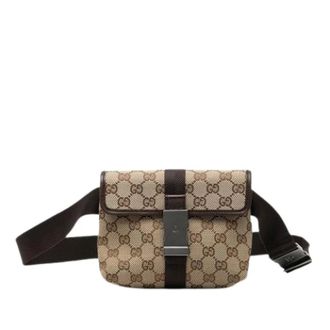 Gucci Pre-owned Canvas Belt Bag - - Pre-owned - Donna - Beige - ONE SIZE