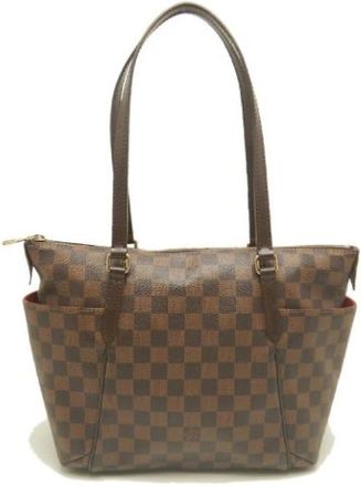 Louis Vuitton Tweedehands Canvas Louis Vuitton tassen - Dames - Vintage Shopper - Bruin - ONE Size - Vintage