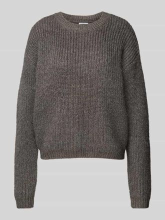 Noisy May Strickpullover mit Rundhalsausschnitt Modell KAIA in Black, Größe L