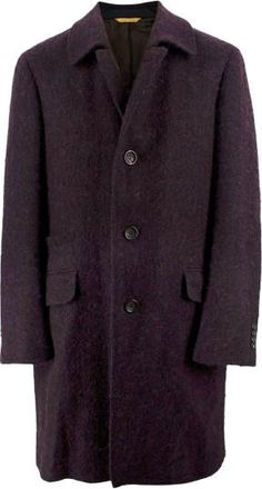 Canali Aubergine Kei Coat Size L