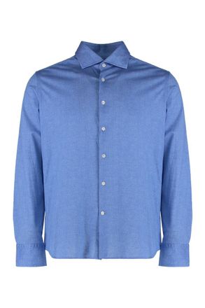Sonrisa Blue Regular Solid Shirt