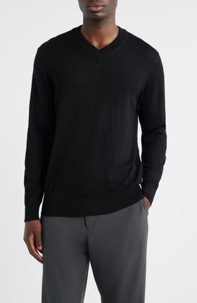 Nn.07 Serge 6584 Wool Blend V-Neck Sweater in Black at Nordstrom Rack, Size Xx-Large