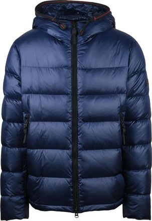 Peuterey Blue Honova Hooded Quilted Down Jacket