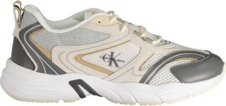 Calvin Klein Beige Polyurethane Men Mens Sneaker
