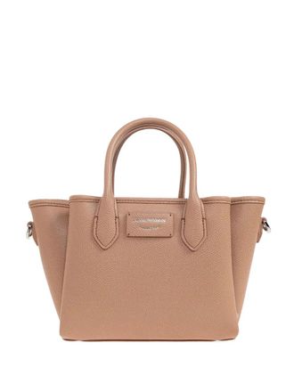 Emporio Armani Borsa tote con stampa - Marrone