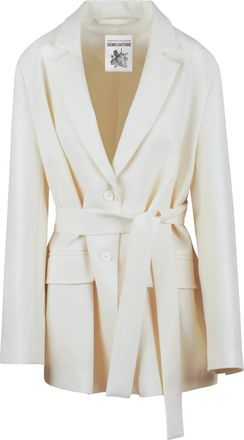 Semicouture Mujer, Chaquetas, Blanco, Talla: S