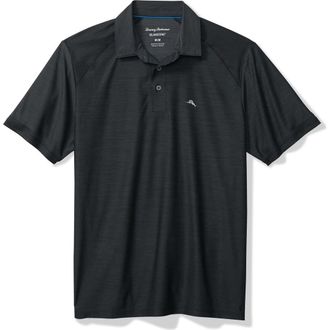 Tommy Bahama Palm Coast Pro Solid Polo in Jet Black at Nordstrom, Size Xxx-Large