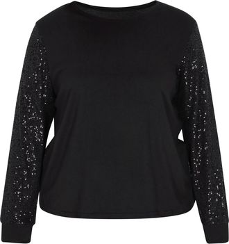 Usha Grote maat blouse vrouwen zwart