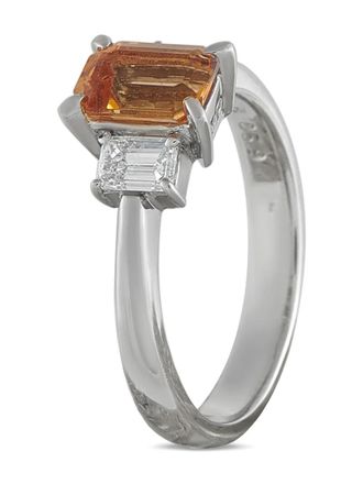 Luxury Bazaar diamond and imperial topaz ring - Argento