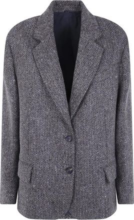 Brunello Cucinelli Blazers - Dames - Blazers - Grijs - L - Jassen
