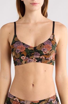 MeUndies FeelFree Bra in Garden Snake at Nordstrom, Size X-Small