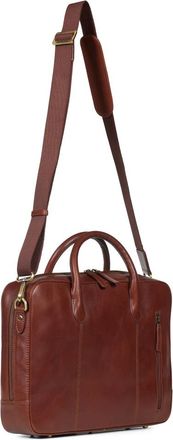 Howard London Wilfred Laptoptas - Heren - Laptoptassen - Bruin - ONE Size - Leer - Tassen